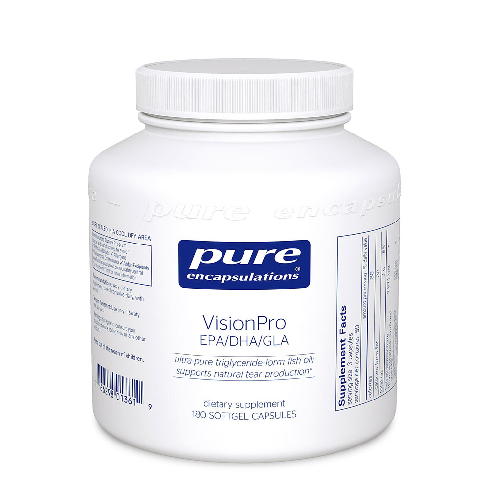 VisionPro EPA DHA GLA — 180 мягких желатиновых капсул Pure Encapsulations