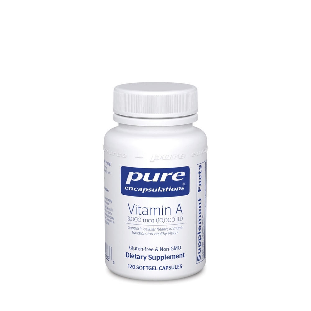 Витамин А - 3000 мкг - 120 мягких капсул - Pure Encapsulations Pure Encapsulations
