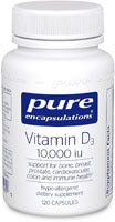 Vitamin D3 - 10000МЕ - 120 капсул - Pure Encapsulations Pure Encapsulations