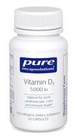 Витамин D3 - 5000МЕ - 60 капсул - Pure Encapsulations Pure Encapsulations