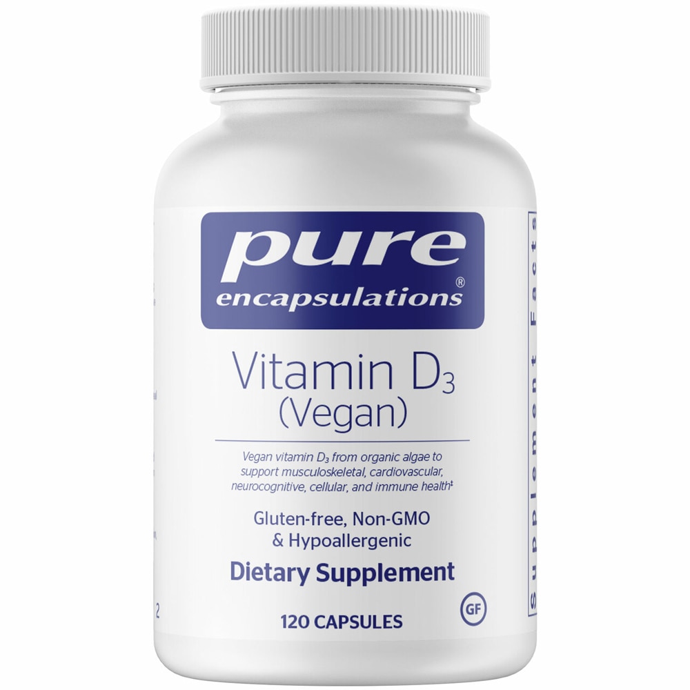 Vitamin D3 Vegan -- 120 Capsules (Капсулы) Pure Encapsulations