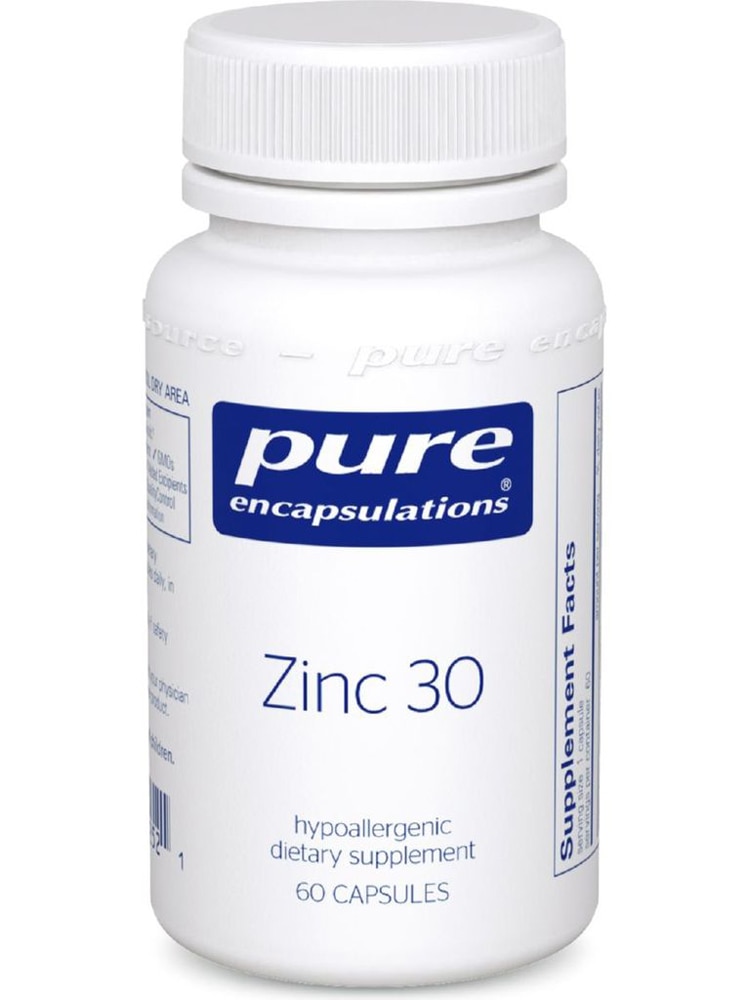 Цинк 30 - 60 капсул - Pure Encapsulations Pure Encapsulations