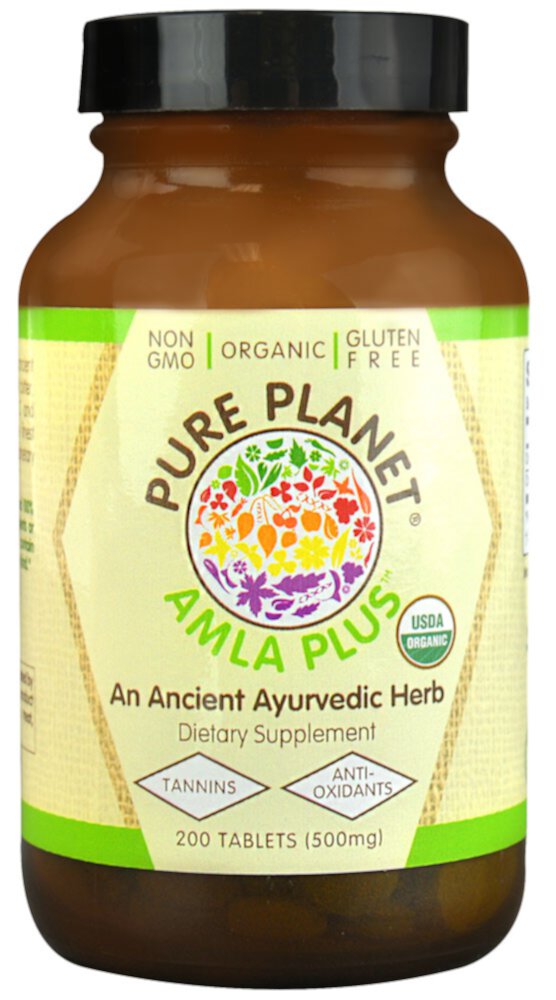 Pure Planet Organic Amla Plus™ — 500 мг — 200 таблеток Pure Planet