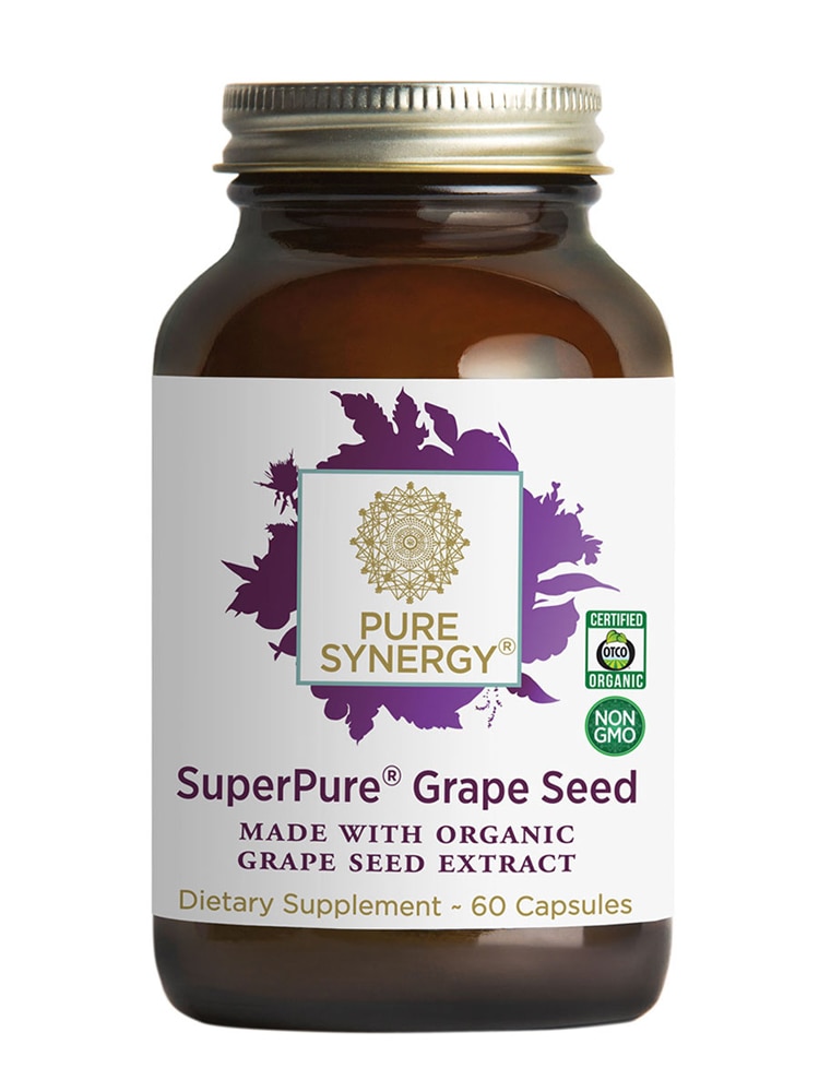 Экстракт виноградных косточек Pure Synergy SuperPure® -- 60 капсул Pure Synergy
