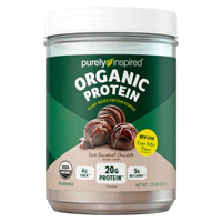 Purely Inspired Питательный протеиновый коктейль на растительной основе Декадентский шоколад — 1,5 фунта Purely Inspired