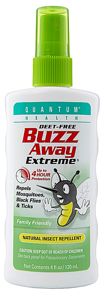 Репеллент от насекомых Quantum Buzz Away Extreme, 4 жидких унции Quantum