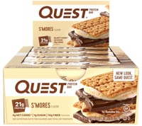 QuestBar Протеиновый батончик S'Mores -- 12 батончиков Quest Nutrition