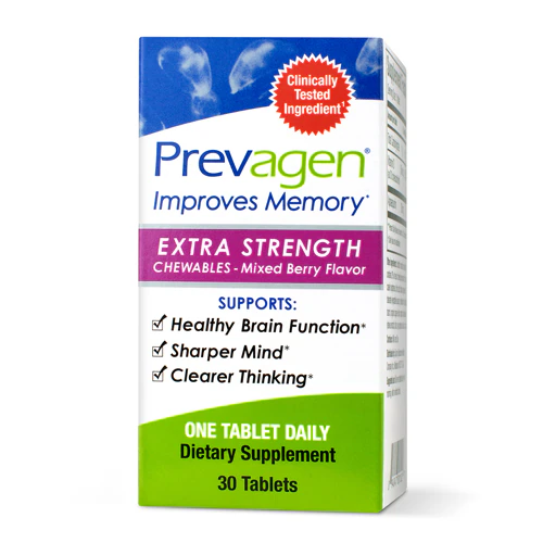 Extra Strength Chewables (Жевательные таблетки) Mixed Berry -- 30 Tablets (Таблетки) Prevagen