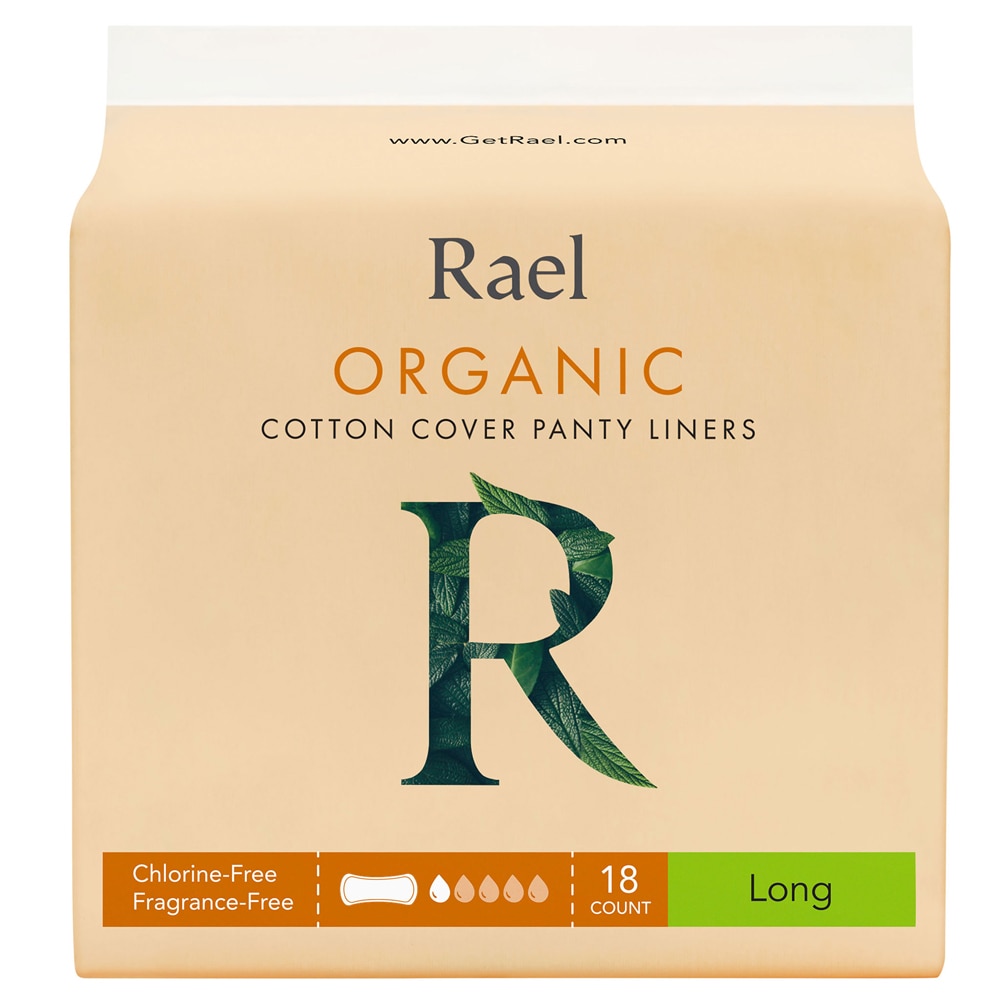 Rael Organic Длинные ежедневные прокладки -- 18 прокладок Rael