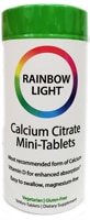 Мини-таблетки цитрата кальция Rainbow Light — 120 мини-таблеток Rainbow Light