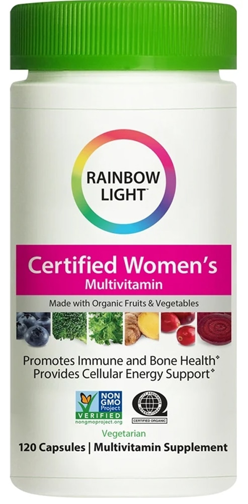 Женский мультивитамин с органическими фруктами и овощами - 120 капсул - Rainbow Light Rainbow Light
