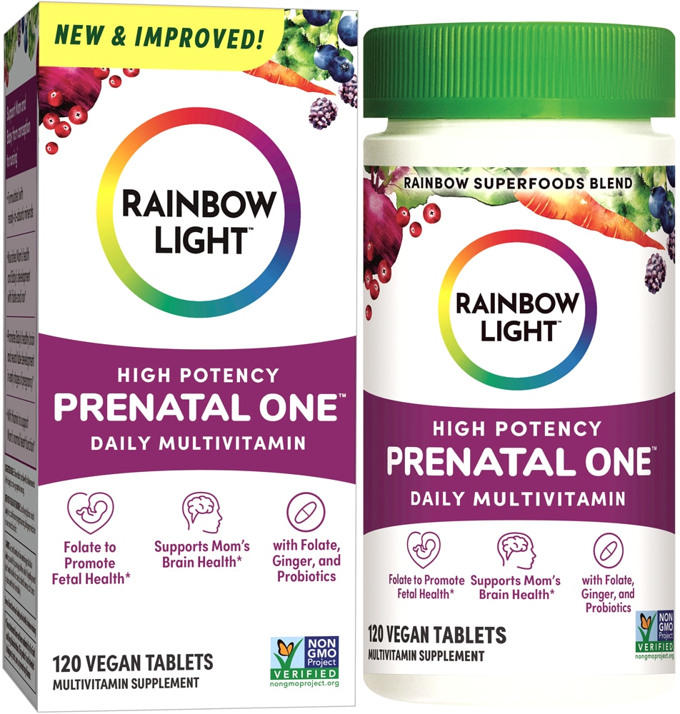 Мультивитамины Prenatal One, 120 таблеток Rainbow Light