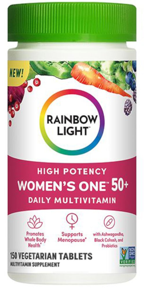 Мультивитамины Rainbow Light Women's One 50 Plus — 150 вегетарианских таблеток Rainbow Light