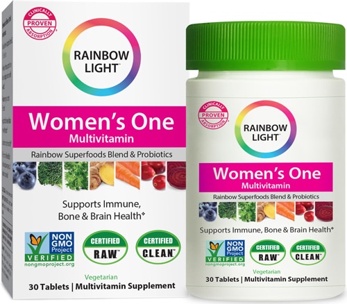 Мультивитамин для женщин высокой эффективности - 30 вегетарианских таблеток - Rainbow Light Rainbow Light