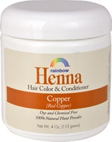 Краска и кондиционер для волос Rainbow Research Henna Медно-красный медный -- 4 унции Rainbow Research