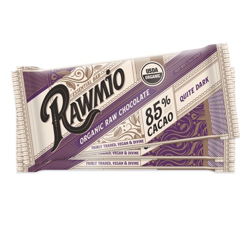 Rawmio Organic Raw Chocolate Essential Bar 85% Cacao Довольно темный шоколад — 1,1 унции каждый / упаковка из 3 шт. Rawmio