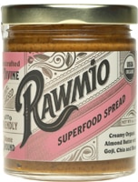 Rawmio Superfood Spread Органическое сливочное миндальное масло с годжи, чиа и коноплей — 6 унций Rawmio
