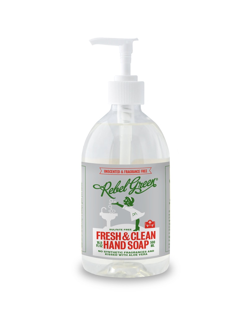 Мыло для рук Fresh & Clean без запаха — 16,9 жидких унций Rebel Green