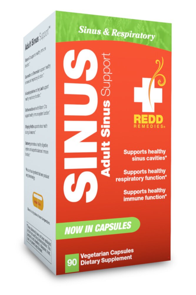 Adult Sinus Support™ -- 72 Vegan Capsules (Веганские капсулы) Redd Remedies