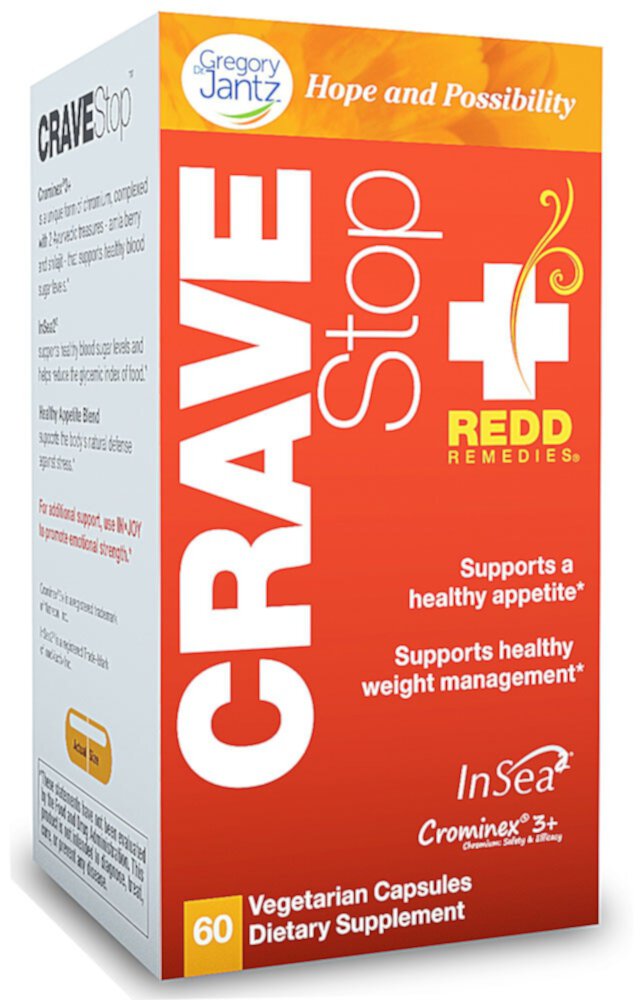 Crave Stop -- 60 Vegetarian Capsules (Вегетарианские капсулы) Redd Remedies