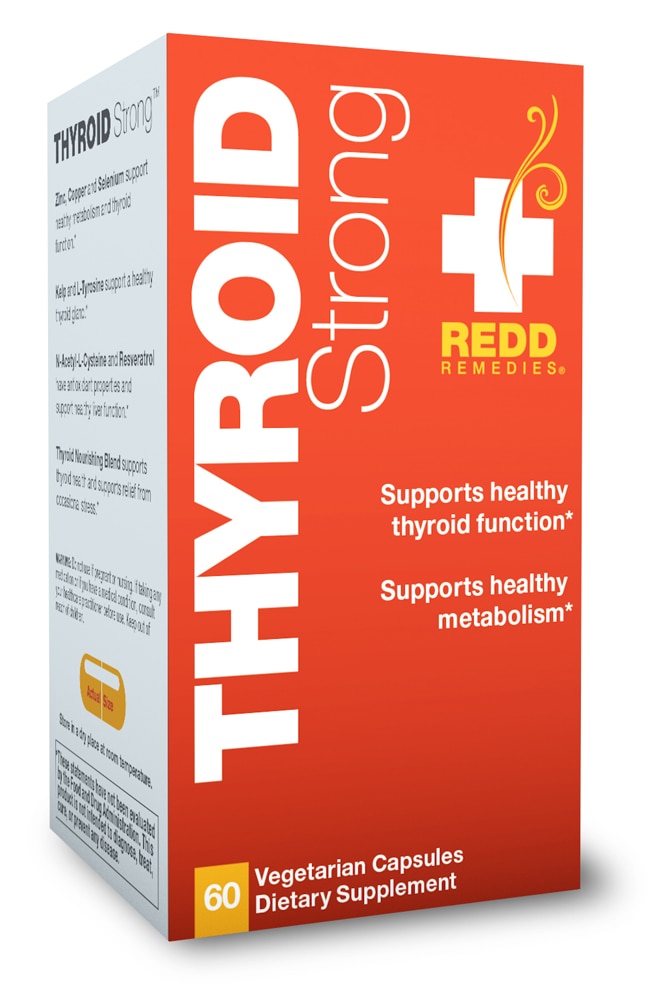 Thyroid Strong -- 60 Vegetarian Capsules (Вегетарианские капсулы) Redd Remedies