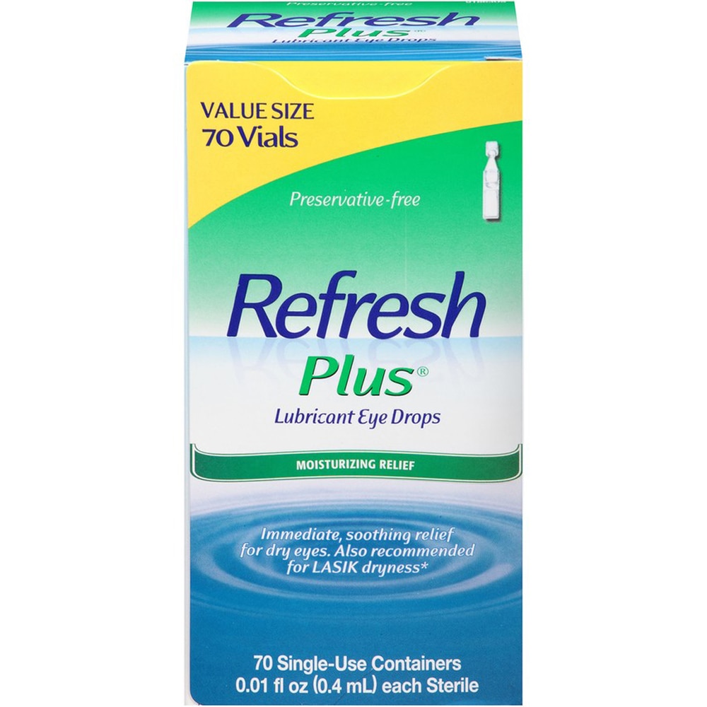 Глазные капли Refresh Plus® Lubricant — 70 флаконов Refresh