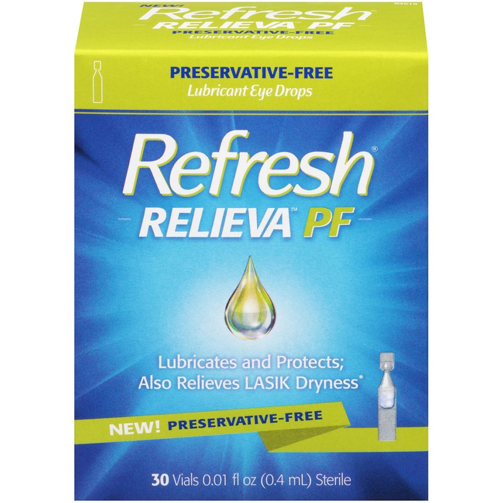 Relieva™ PF Lubricant Eye Drops (Капли) -- 30 Vials Refresh