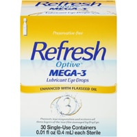 Глазные капли Refresh Optive Mega-3® Lubricant — 30 одноразовых контейнеров Refresh