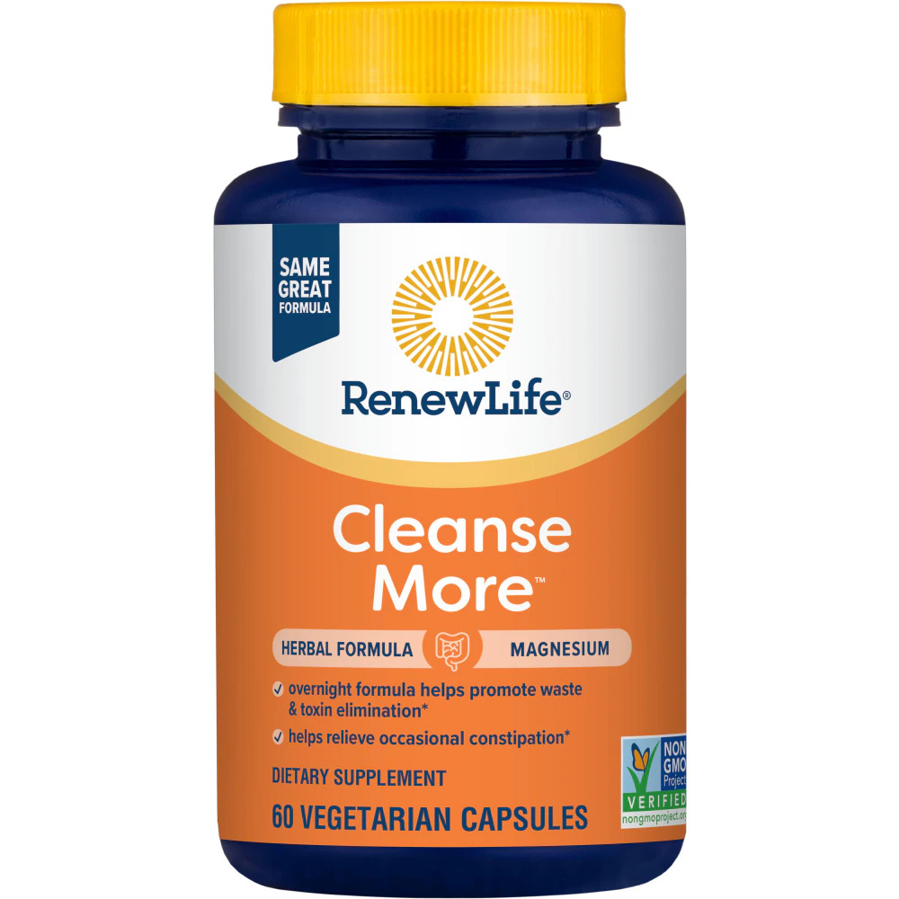 Cleanse More -- 60 Vegetable Capsules (Растительные капсулы) Renew Life