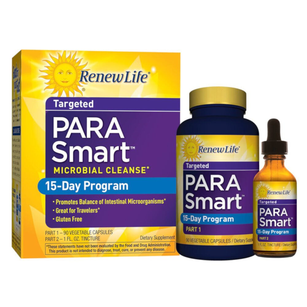 Para Smart Microbial Cleanse Gluten Free - 15 Day Program -- 1 Kit Renew Life