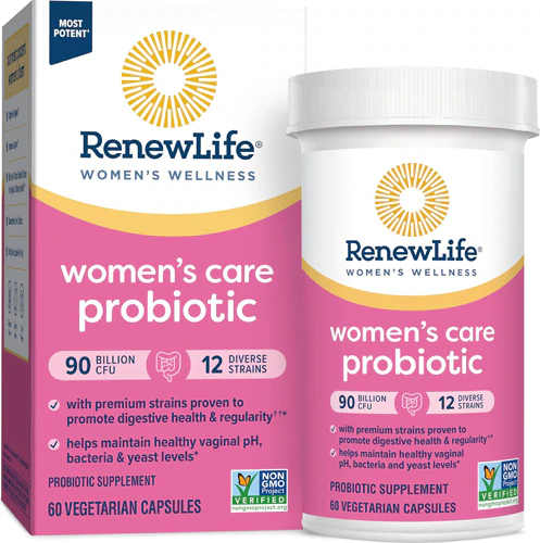 Ultimate Flora™ Women's Care Probiotic - 90 миллиардов КОЕ - 60 вегетарианских капсул - Renew Life Renew Life