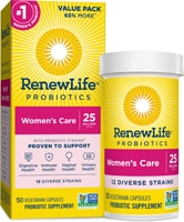 Women's Care Probiotics -- 25 billion CFU - 50 Vegetarian Capsules (Вегетарианские капсулы) Renew Life