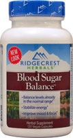 Баланс уровня сахара в крови - 120 веганских капсул - RidgeCrest Herbals RidgeCrest Herbals