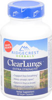 ClearLungs® Extra Strength — 60 веганских капсул RidgeCrest Herbals
