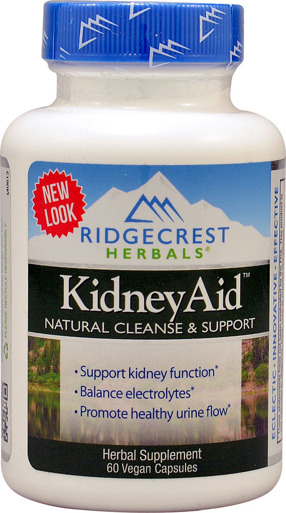 RidgeCrest Herbals KidneyAid™ — 60 веганских капсул RidgeCrest Herbals