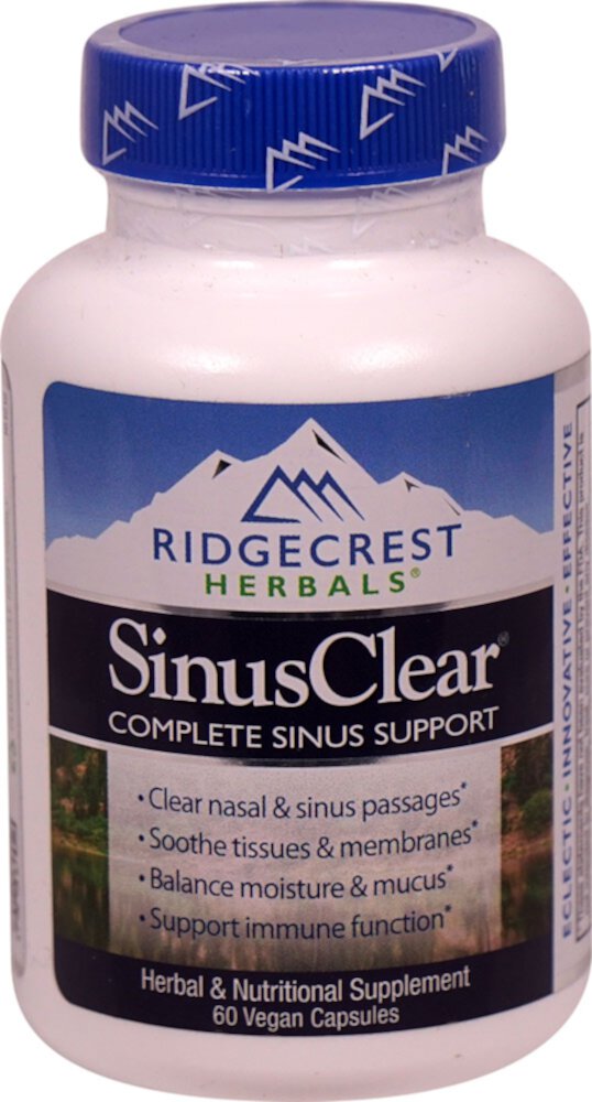SinusClear™ -- 60 веганских капсул RidgeCrest Herbals