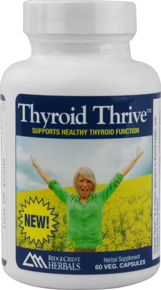 Thyroid Thrive™ -- 60 веганских капсул RidgeCrest Herbals