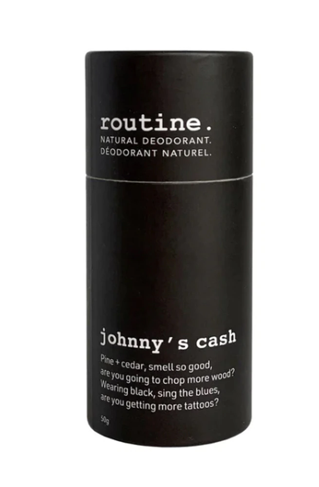 Natural Deodorant Stick Plastic Free - Johnny Cash -- 50 g Routine