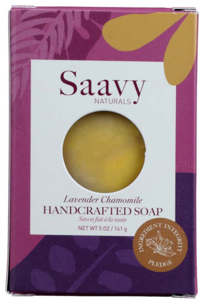 Мыло ручной работы Saavy Naturals - Лаванда и ромашка - 5 унций Saavy Naturals