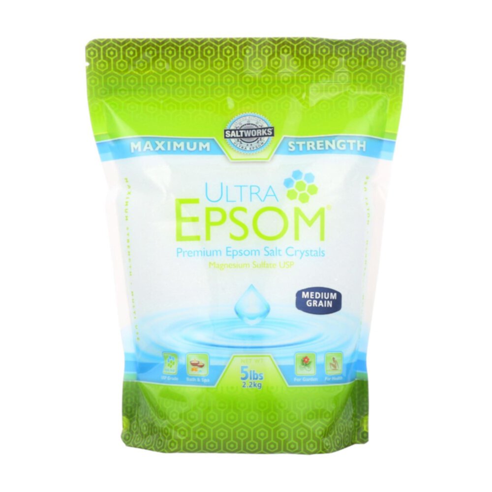 SaltWorks Ultra Epsom Salt — без запаха — 5 фунтов SaltWorks