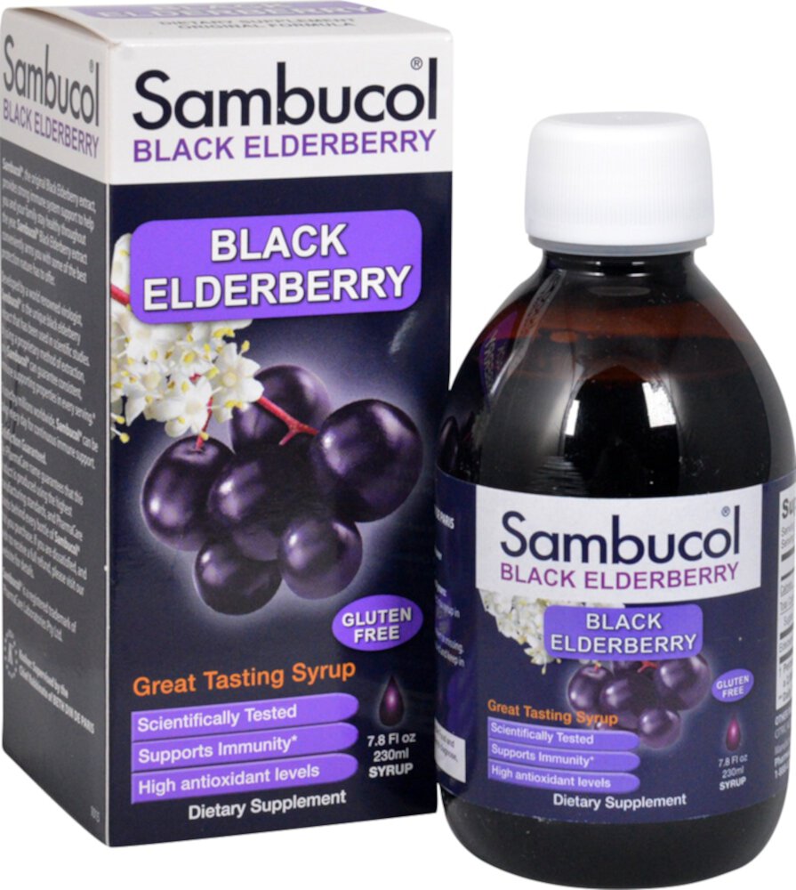 Black Elderberry Original -- 7.8 fl oz (Жидкие унции) Sambucol