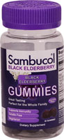 Black Elderberry Gummies (Жевательные конфеты) -- 30 Gummies Sambucol