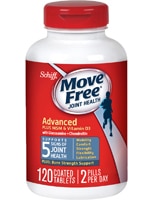 Move Free Advanced, покрытые оболочкой таблетки, здоровье суставов + МСМ, витамин D3 -- 120 таблеток, покрытых оболочкой Schiff