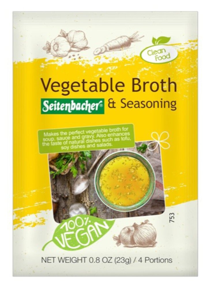 Vegetable Broth and Seasoning -- 0.8 oz (Унции) Seitenbacher