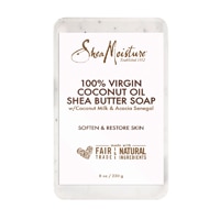 SheaMoisture Натуральное мыло из 100% кокосового масла первого отжима с маслом ши для всех типов кожи -- 8 унций SheaMoisture