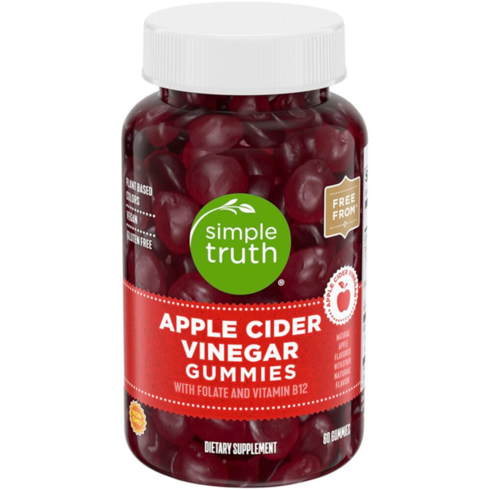 Apple Cider Vinegar Gummies (Жевательные конфеты) -- 60 Gummies Simple Truth