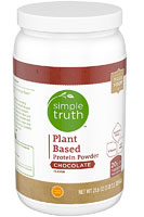 Plant Based Protein Powder (Порошок) Chocolate -- 21.6 oz (Унции) Simple Truth