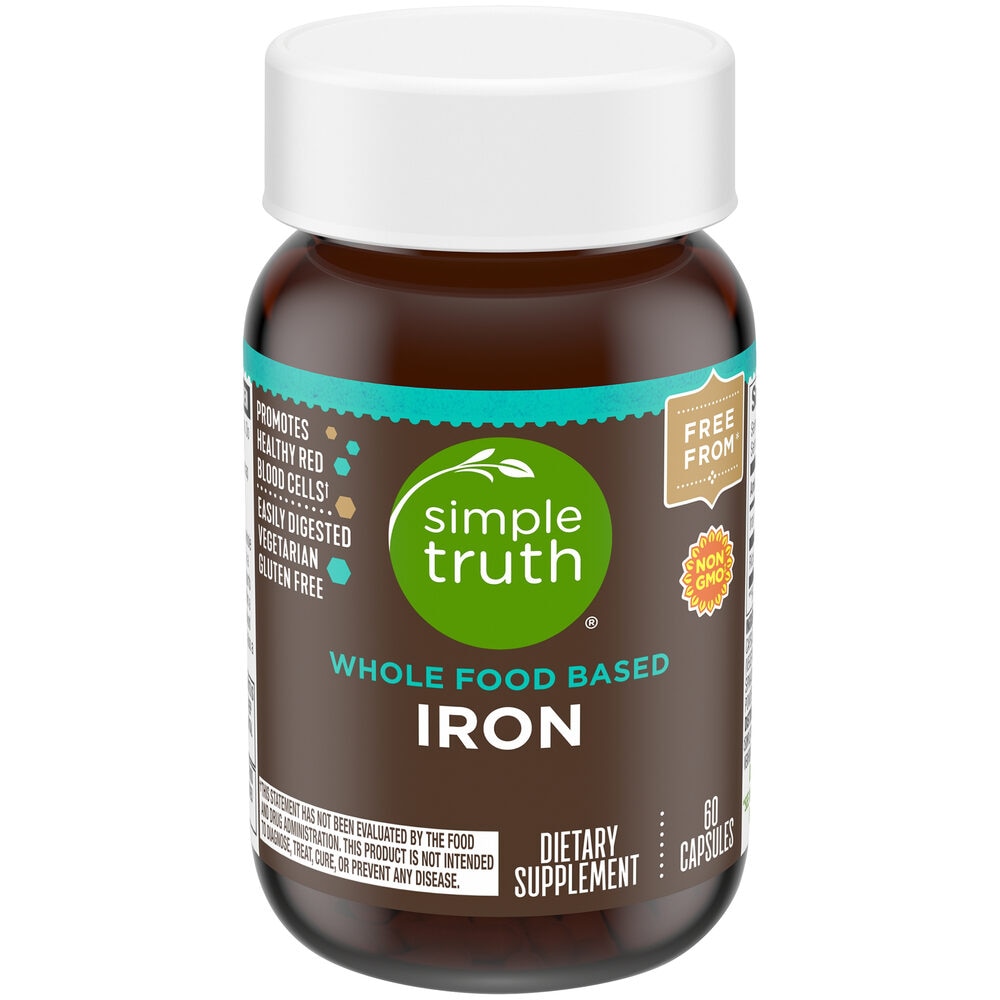 Whole Food Based Iron -- 60 Capsules (Капсулы) Simple Truth