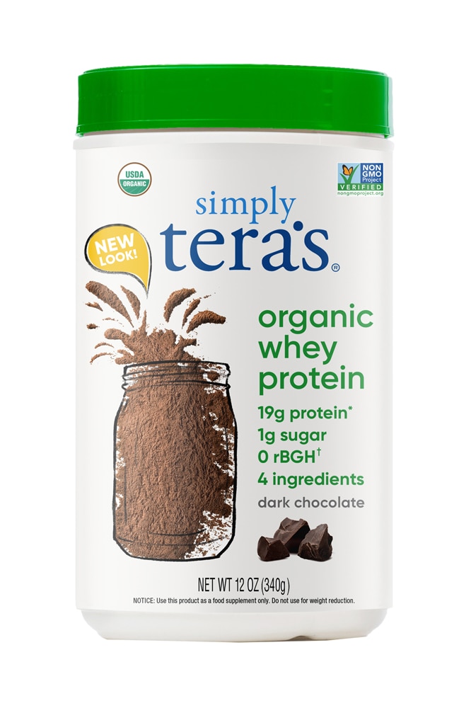 Темный шоколад с органическим сывороточным протеином — 12 унций Simply Tera's