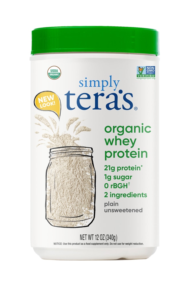 Органический сывороточный протеин без сахара – 12 унций Simply Tera's